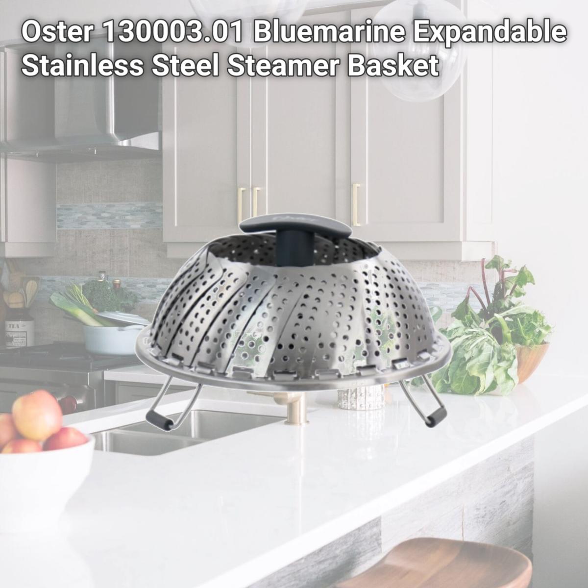 Picture of Oster 130003.01 Bluemarine Expandable Stainless Steel Steamer Basket