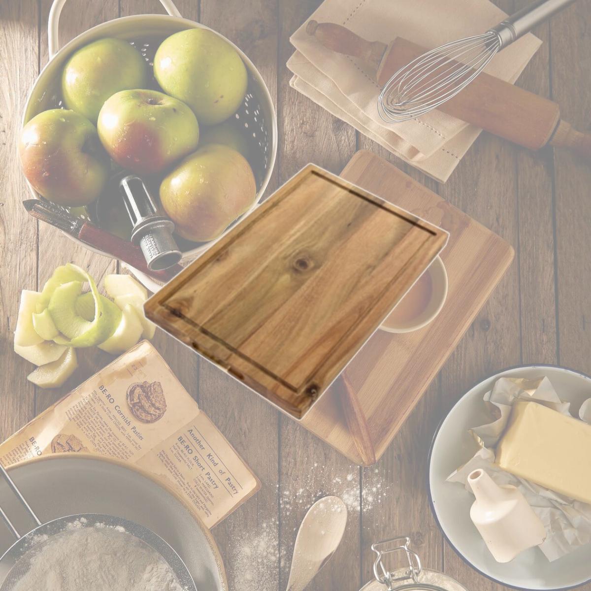 Picture of Kenmore 126361.01 21 in. Archer Acacia Wood Cutting Board with Groove Handles