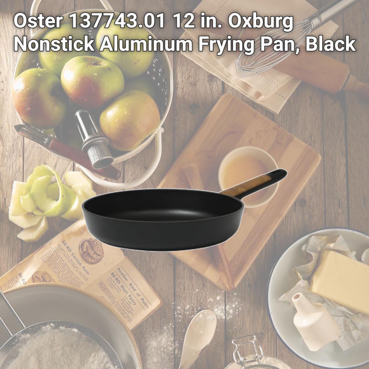 Picture of Oster 137743.01 12 in. Oxburg Nonstick Aluminum Frying Pan, Black