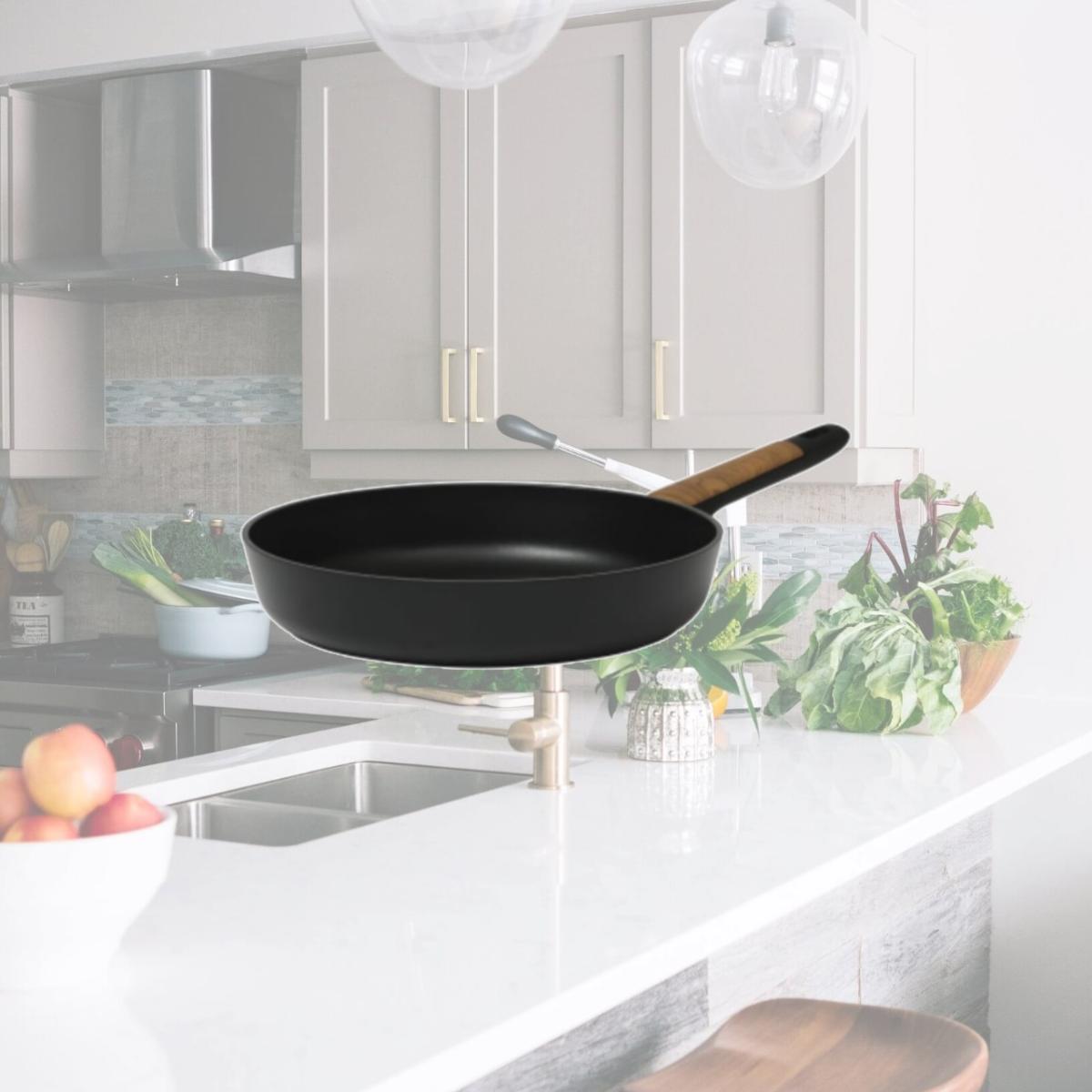 Picture of Oster 137743.01 12 in. Oxburg Nonstick Aluminum Frying Pan, Black