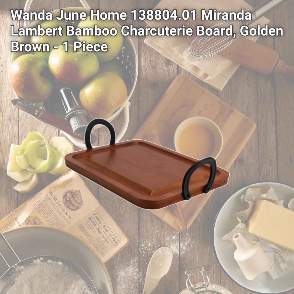 Picture of Wanda June Home 138804.01 Miranda Lambert Bamboo Charcuterie Board, Golden Brown - 1 Piece