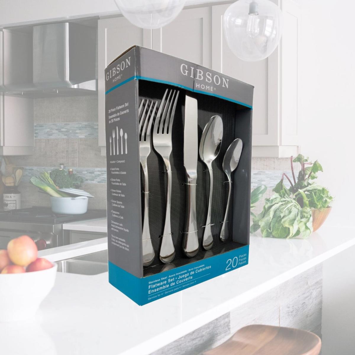 Picture of Gibson 70080.2 20 Piece Classic Manchester Flatware Set