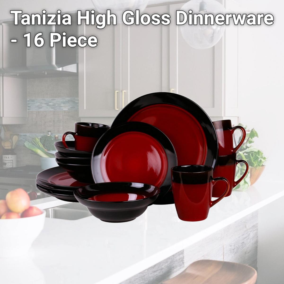 Picture of Elama EL-TANIZIA Tanizia High Gloss Dinnerware - 16 Piece