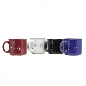 92754.01 17 Oz Altaic Speckle Glaze Mug Set - 4 Piece