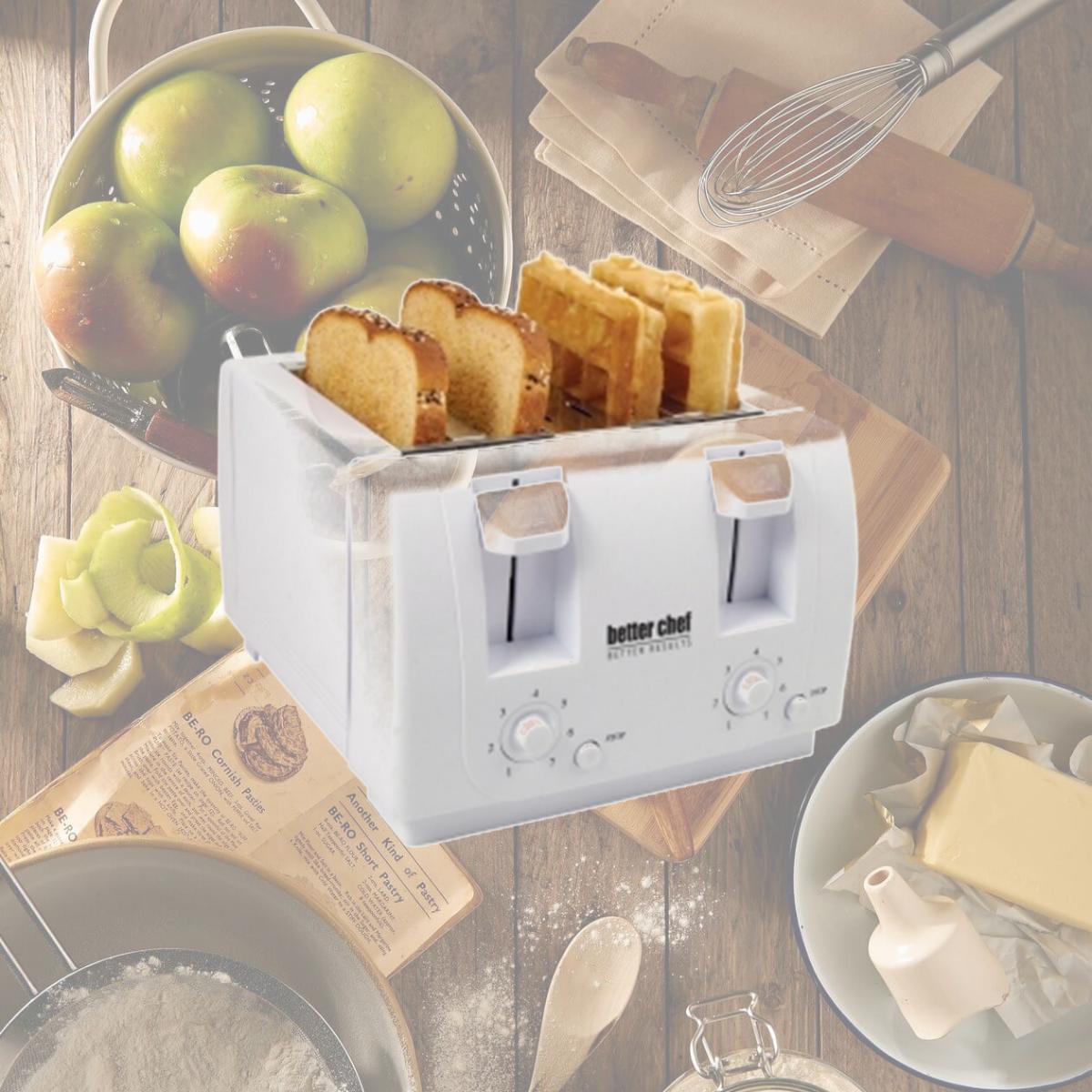 Picture of Better Chef IM-241W 4 Slice Dual-Control Toaster, White