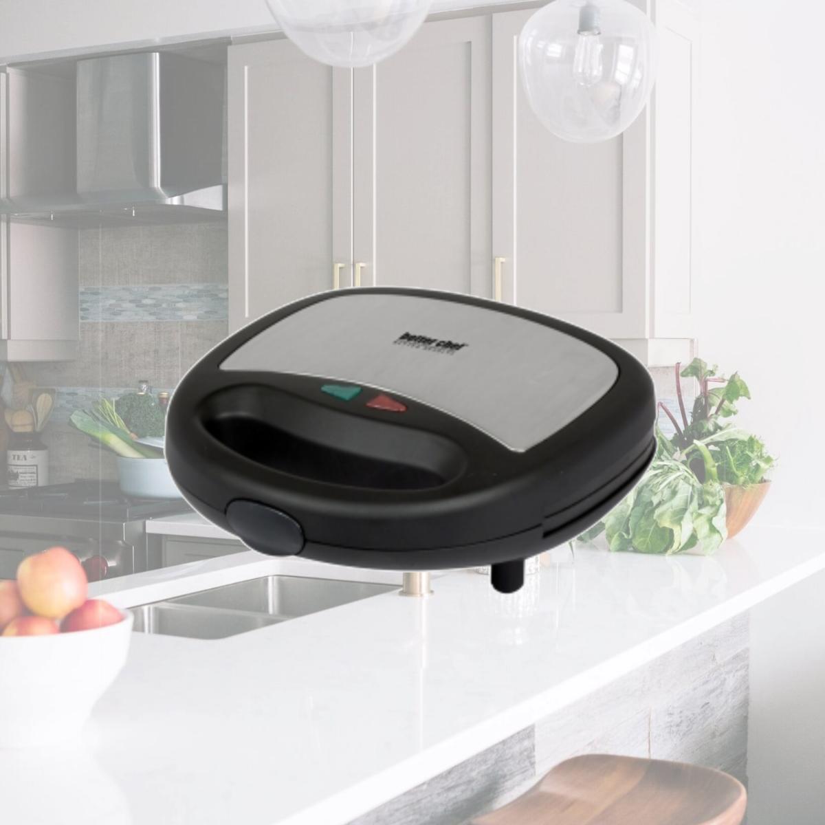 Picture of Better Chef IM-292B Panini Contact Grill with Stainless Steel, Black