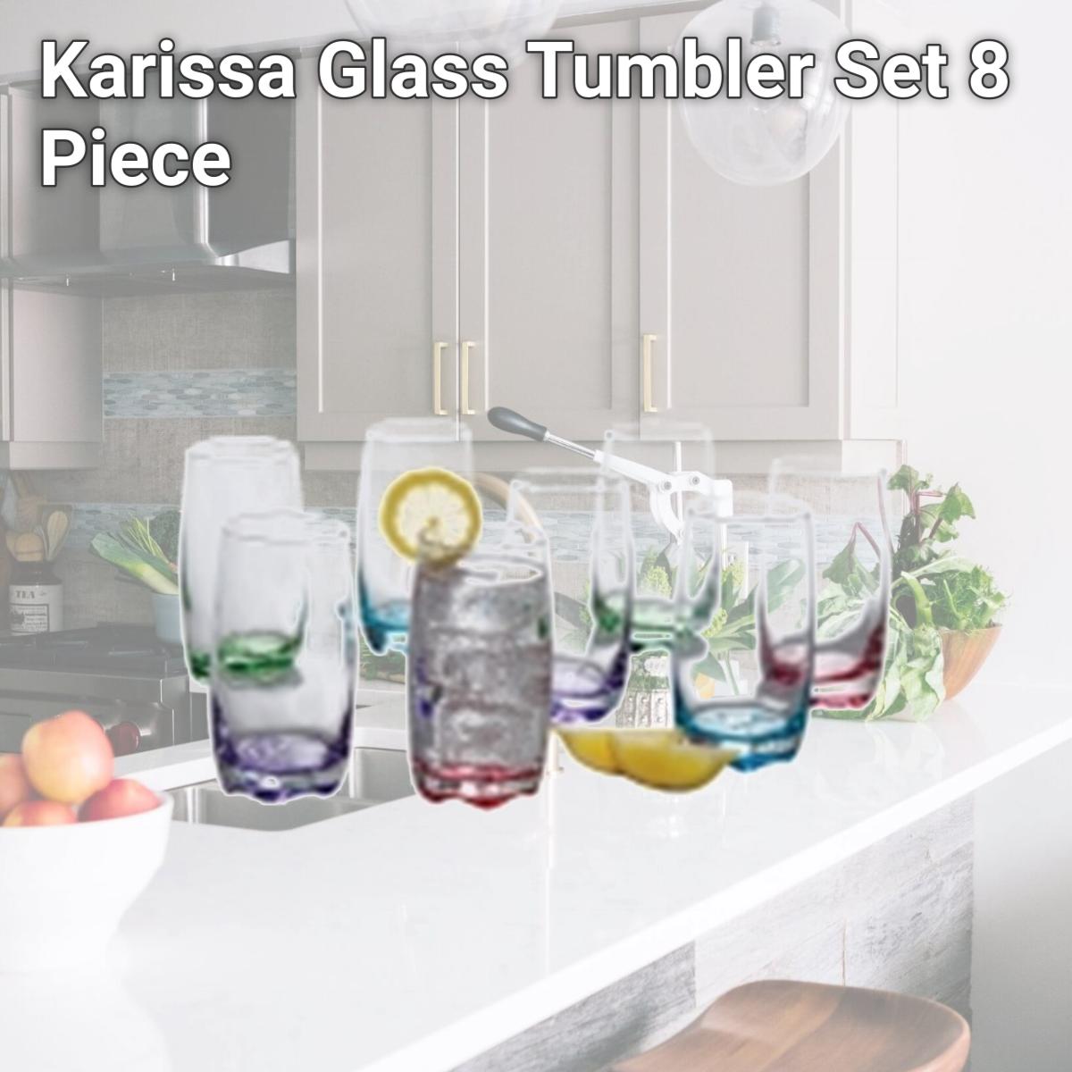 Picture of Gibson 92361.08 Karissa Glass Tumbler Set, 8 Piece