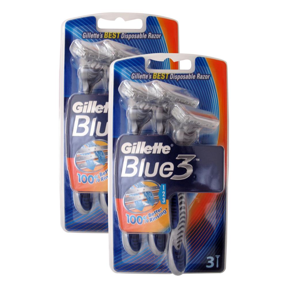 Gilblue32 Disposable Razor, Blue - Pack Of 3 & 2-units