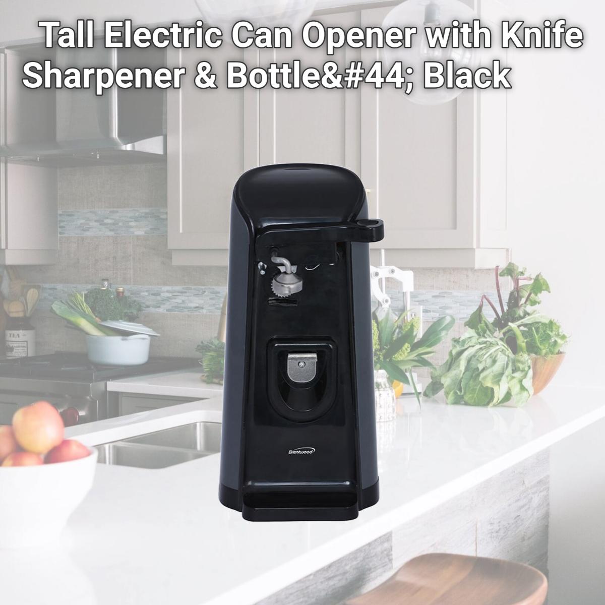 Picture of Brentwood J-30B Tall Electric Can Opener with Knife Sharpener & Bottlle Opener
