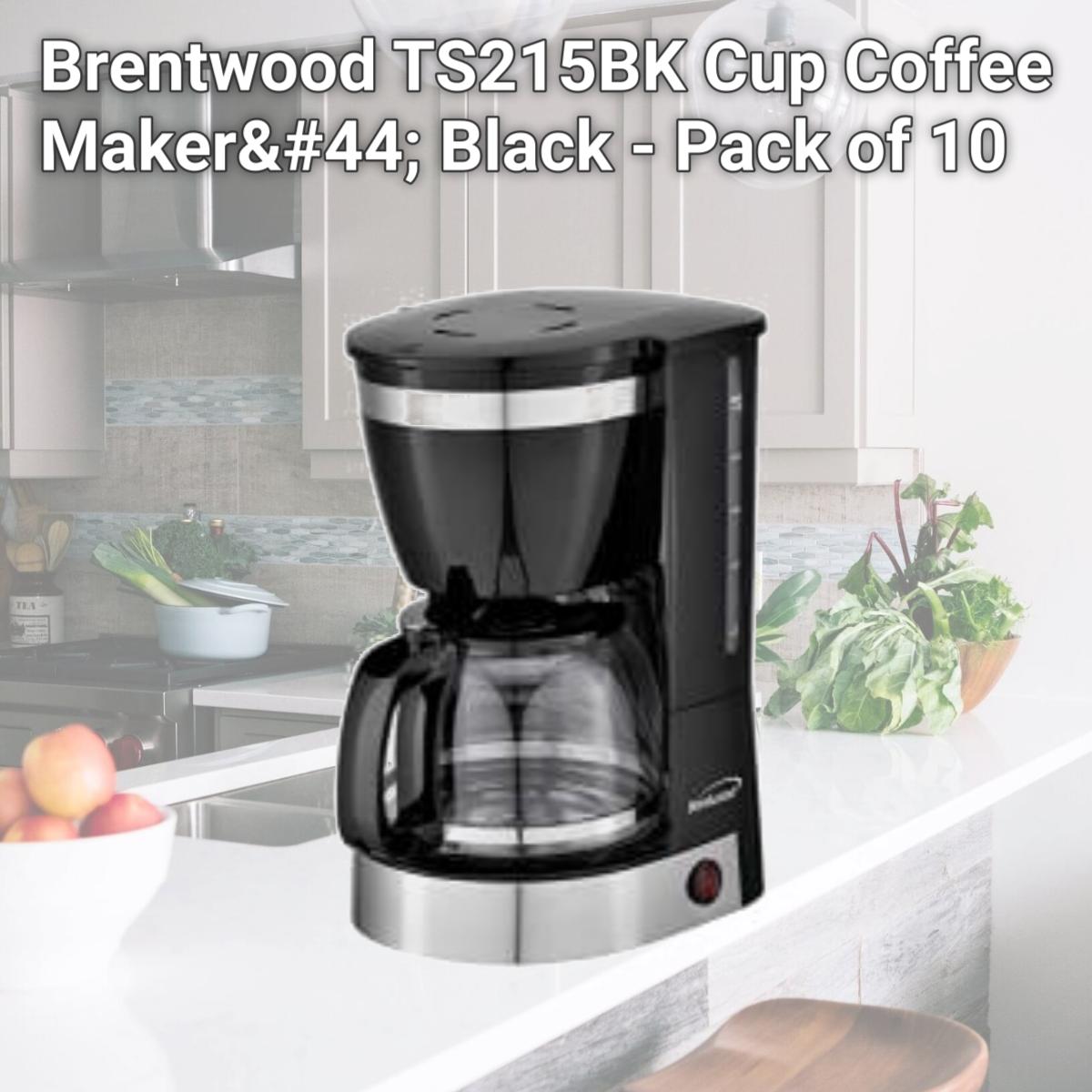 Picture of Brentwood TS215BK Cup Coffee Maker, Black - Pack of 10