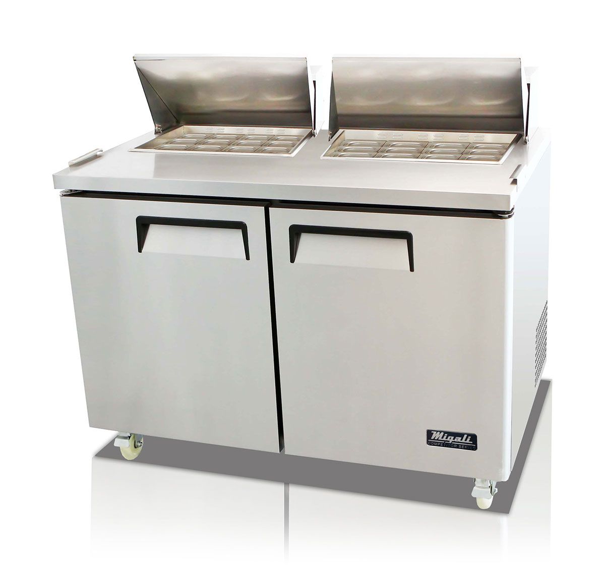 C-sp60-24bt-hc 60.2 In. Competitor Series Refrigerated Counter & Big Top Sandwich Preparation Table, Stainless Steel & Galvanized Steel