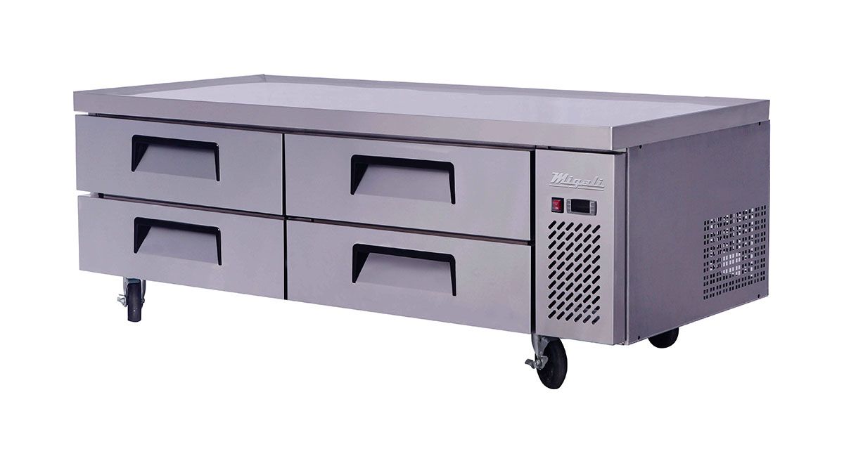C-cb72-hc 72.4 In. 15 Cu. Ft. Competitor Series Refrigerated Equipment Stand Chef Base, Stainless Steel