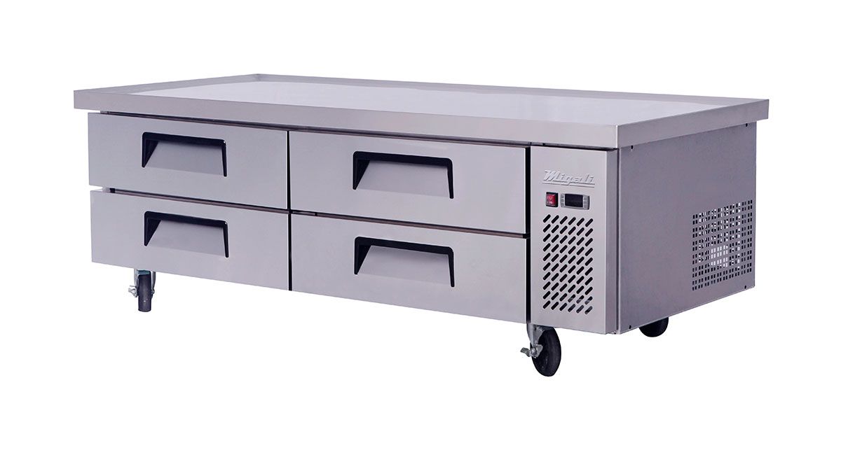 C-cb72-76-hc 76 In. 15 Cu. Ft. Competitor Series Refrigerated Equipment Stand Chef Base, Stainless Steel