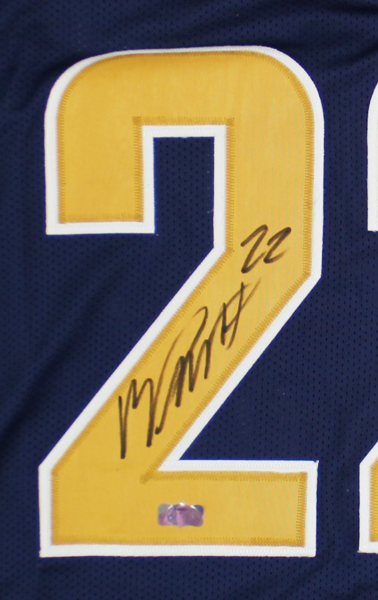 Picture of Radtke Sports 11471 Marcus Peters Signed St. Louis Jersey&#44; Navy