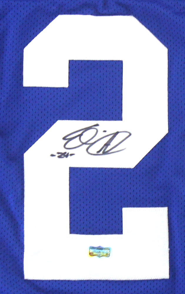 Picture of Radtke Sports 170 Eli Apple Signed   York Custom Jersey&#44; Blue