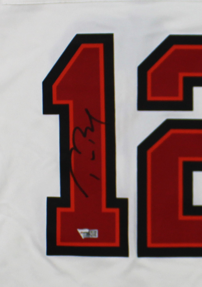 Picture of Radtke Sports 16903 Tom Brady Signed Tampa Bay Buccaneers Nike Game NFL Jersey&#44; White