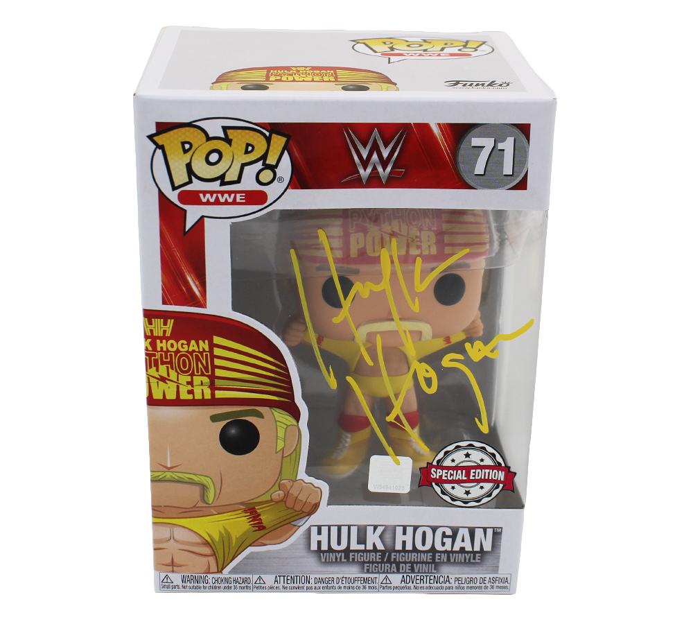 22772 Hulk Hogan Signed Hulk Hogan No.71 Funko Pop Figure