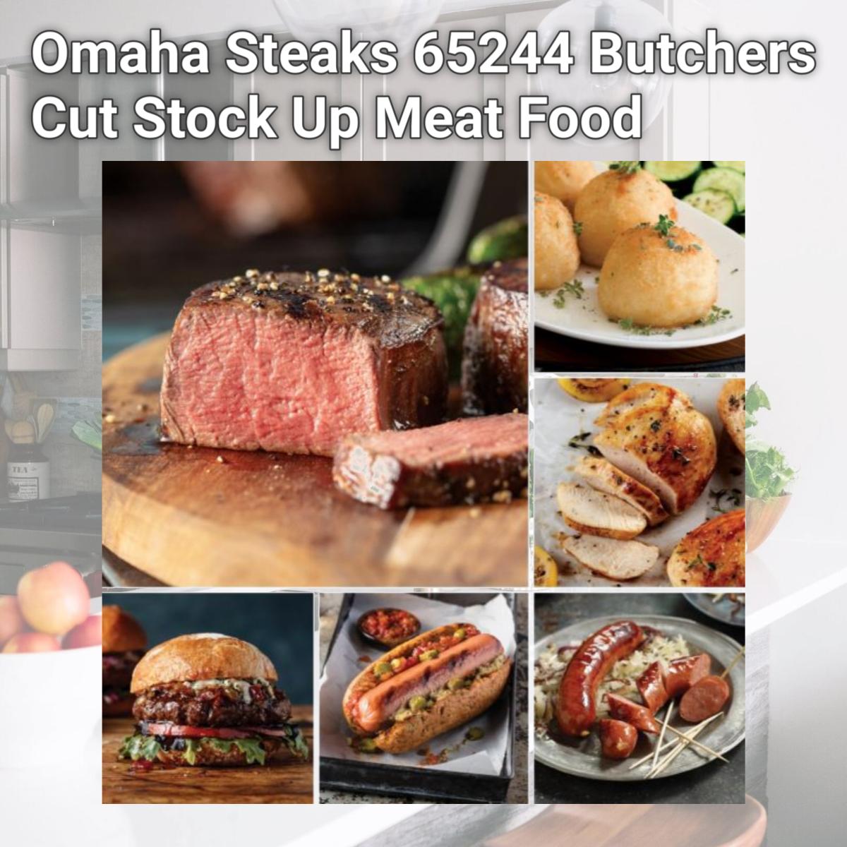 Picture of Omaha Steaks 65244 Butchers Cut Stock Up Meat Food