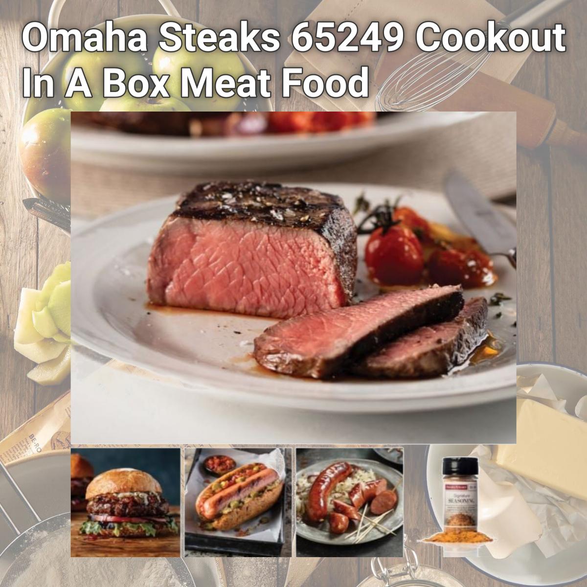 Picture of Omaha Steaks 65249 Cookout In A Box Meat Food