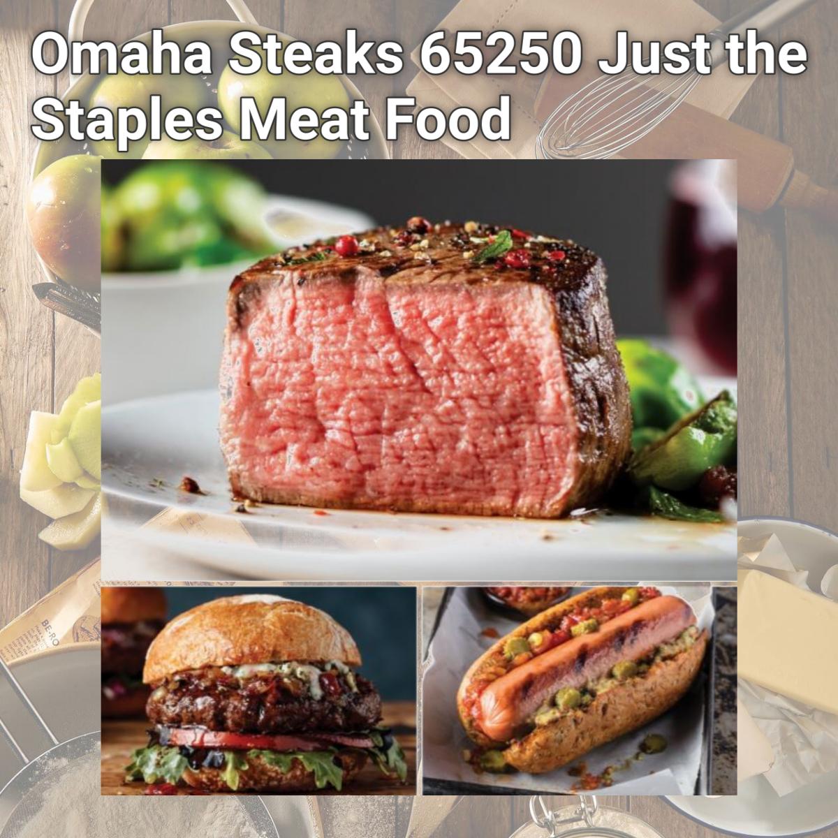 Picture of Omaha Steaks 65250 Just the Staples Meat Food