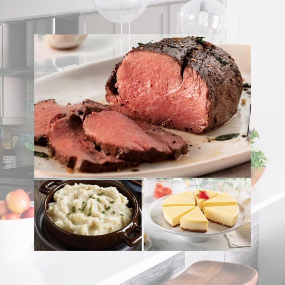 Picture of Omaha Steaks 69736 Beef Tenderloin Roast Meal Food Combo