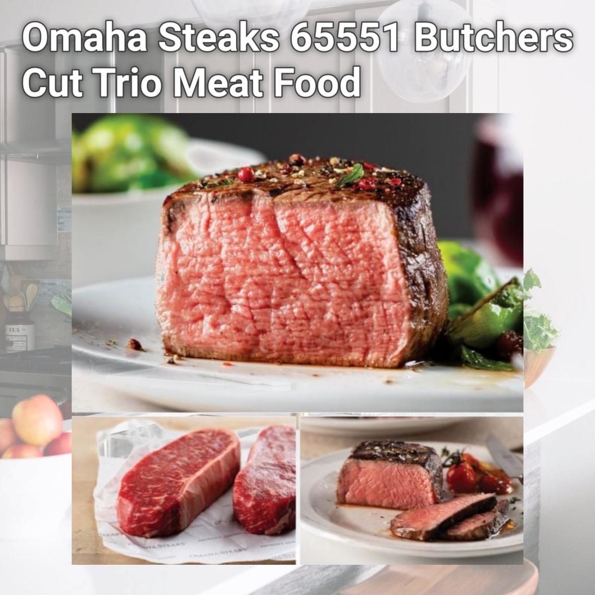 Picture of Omaha Steaks 65551 Butchers Cut Trio Meat Food