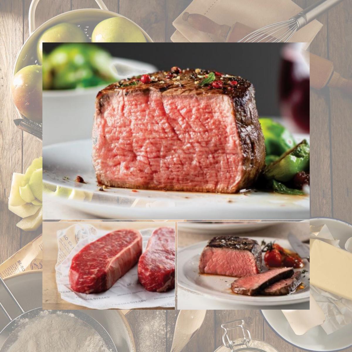 Picture of Omaha Steaks 65551 Butchers Cut Trio Meat Food