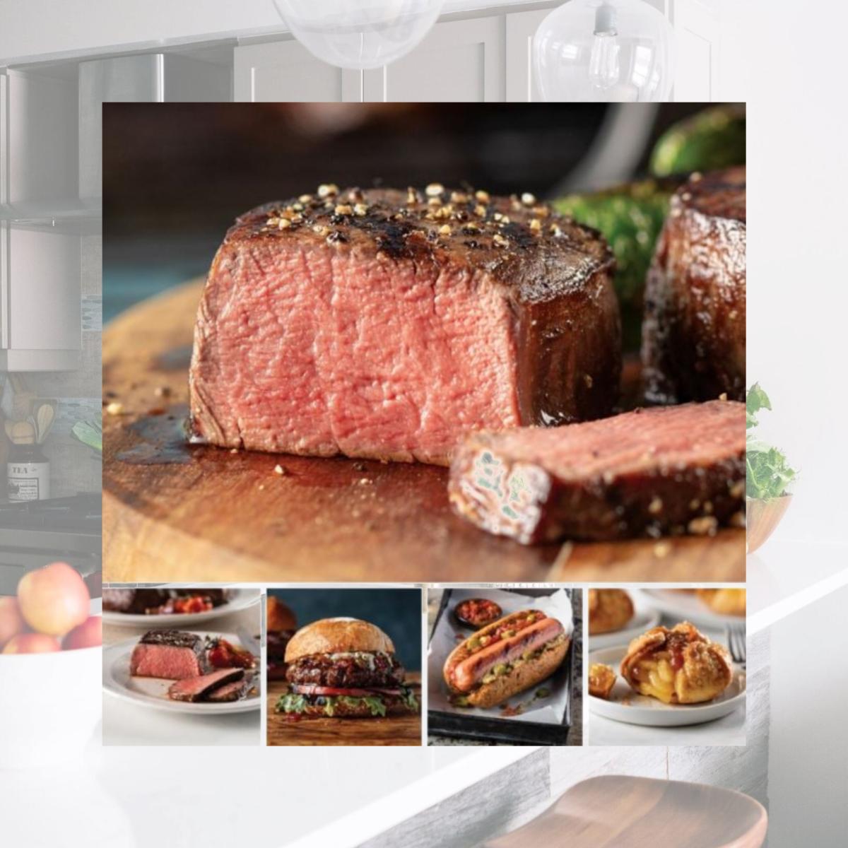 Picture of Omaha Steaks 65243 Butchers Cut Grill Out Meat Food