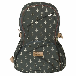E141-gray Vivid Space Fabric Art School Backpack Outdoor Daypack Gray