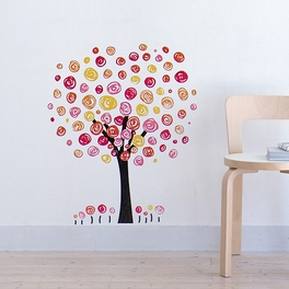 Colorful Tree - Wall Decals Stickers Appliques Home Decor Multicolor