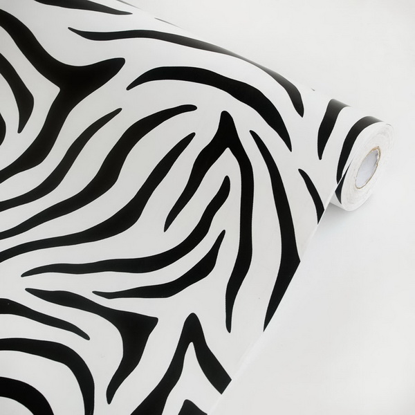 Animal Zebra - Self-adhesive Wallpaper Home Decor Roll Multicolor