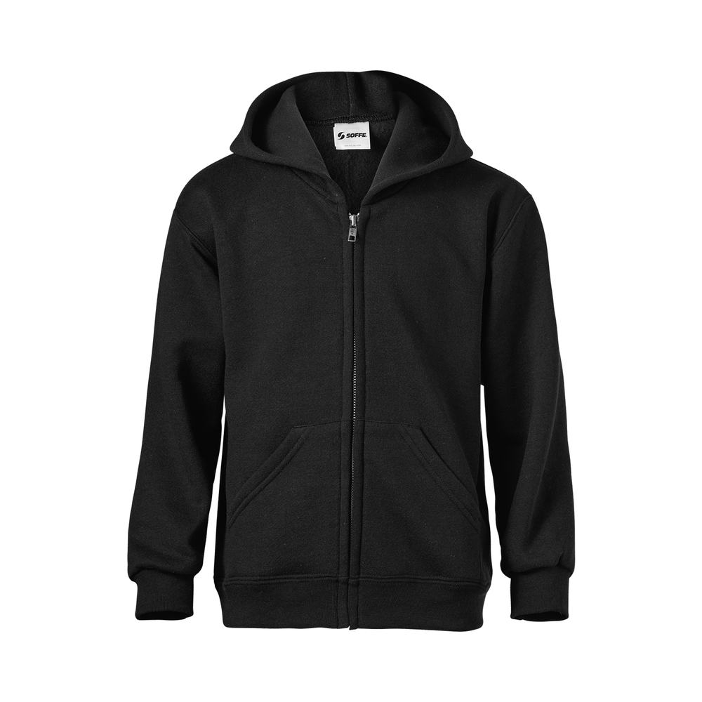 UPC 047947003299 product image for 047947003299 Youth Classic Zip Hooded Sweatshirt, Black - Large | upcitemdb.com