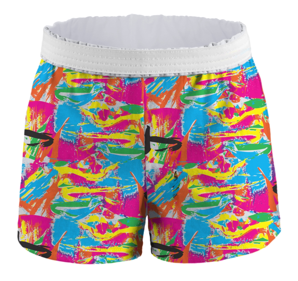 UPC 885537000293 product image for 37G958XSM Printed Combed Cotton Shorts for Girl, Neon Paint - Extra Small | upcitemdb.com