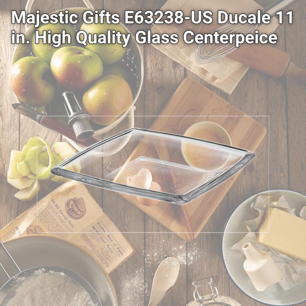 Picture of Majestic Gifts E63238-US Ducale 11 in. High Quality Glass Centerpeice