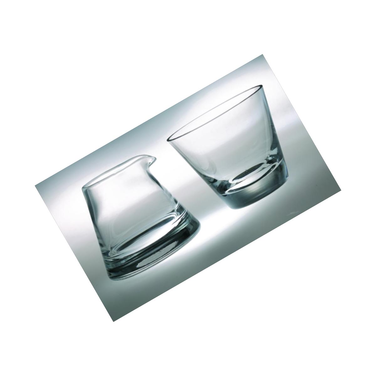 Picture of Majestic Gifts T-301 Classic clear High Quality Glass Cream And Sugar Set