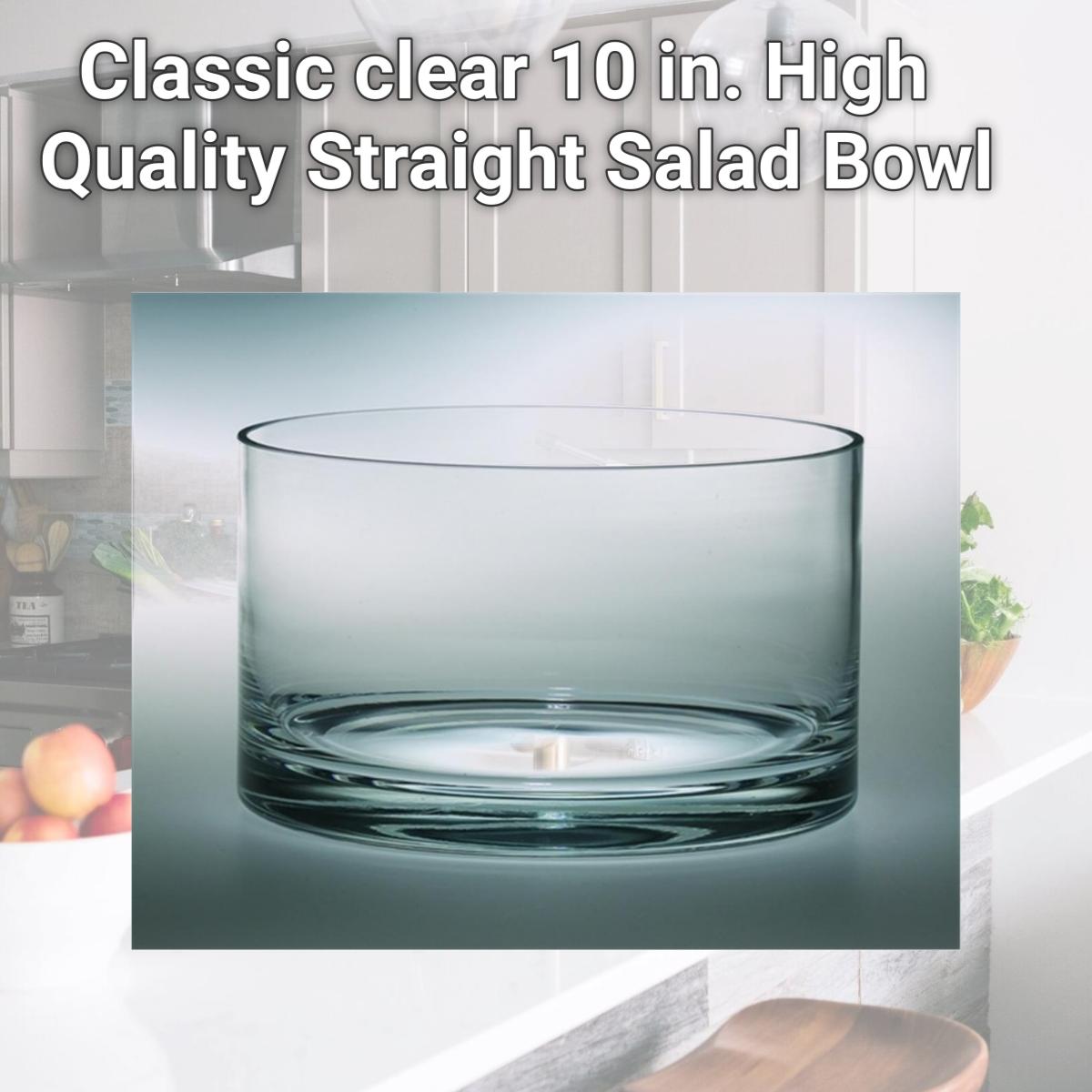 Picture of Majestic Gifts T-508 Classic clear 10 in. High Quality Straight Salad Bowl