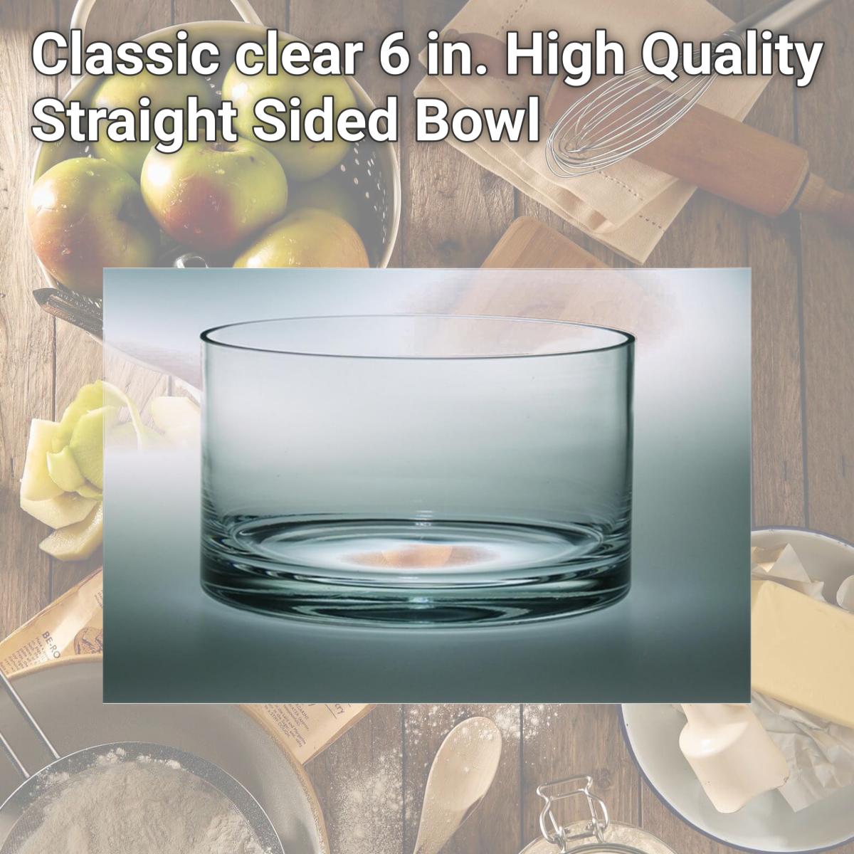 Picture of Majestic Gifts T-509 Classic clear 6 in. High Quality Straight Sided Bowl