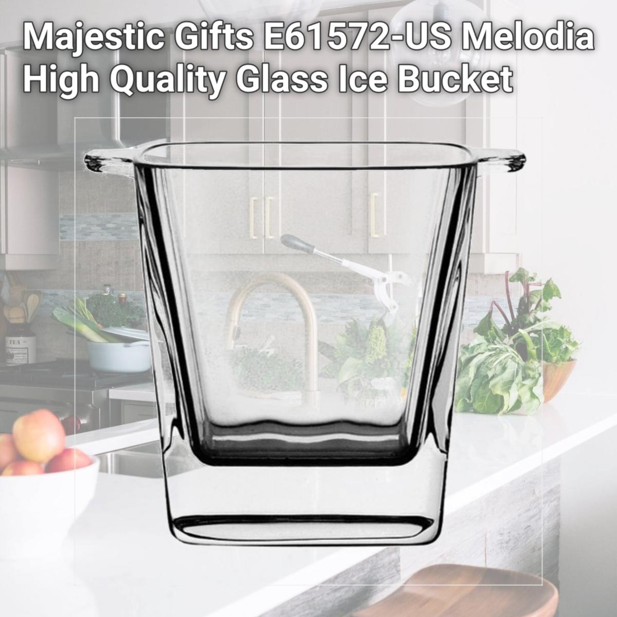 Picture of Majestic Gifts E61572-US Melodia High Quality Glass Ice Bucket