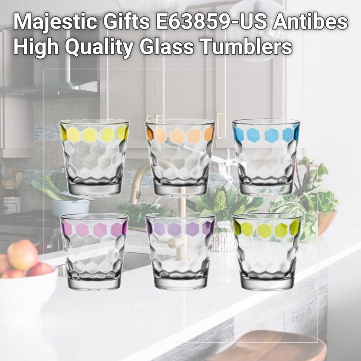 Picture of Majestic Gifts E63859-US Antibes High Quality Glass Tumblers