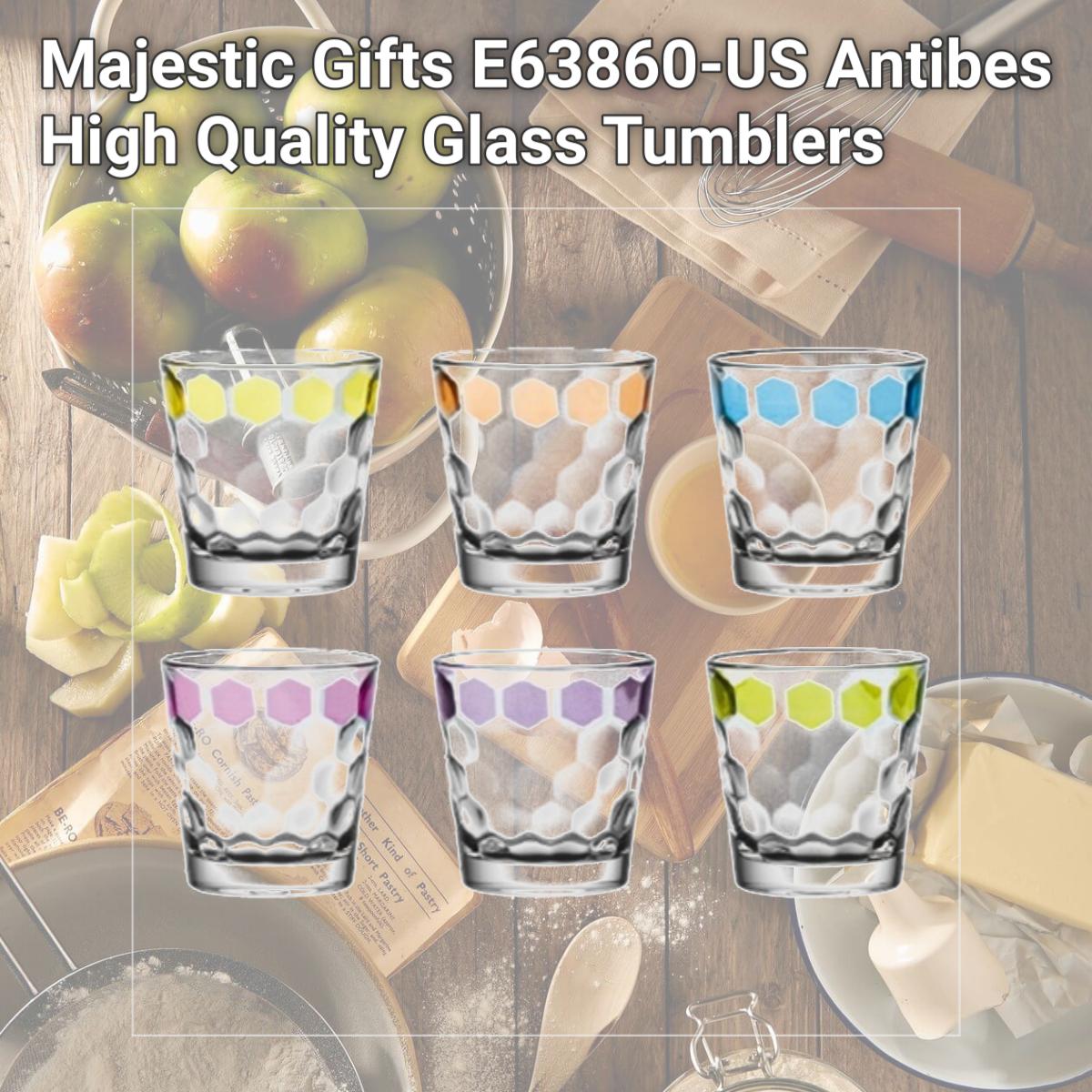 Picture of Majestic Gifts E63860-US Antibes High Quality Glass Tumblers