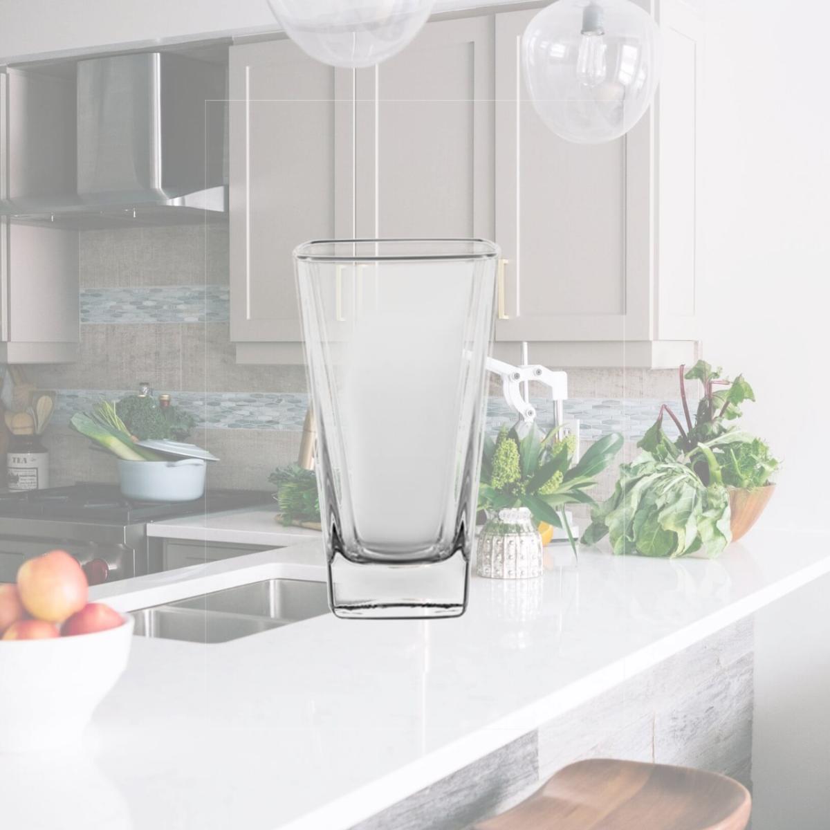 Picture of Majestic Gifts E65285-US Ducale 13.5 oz. High Quality Glass Square Hiball- case of 6