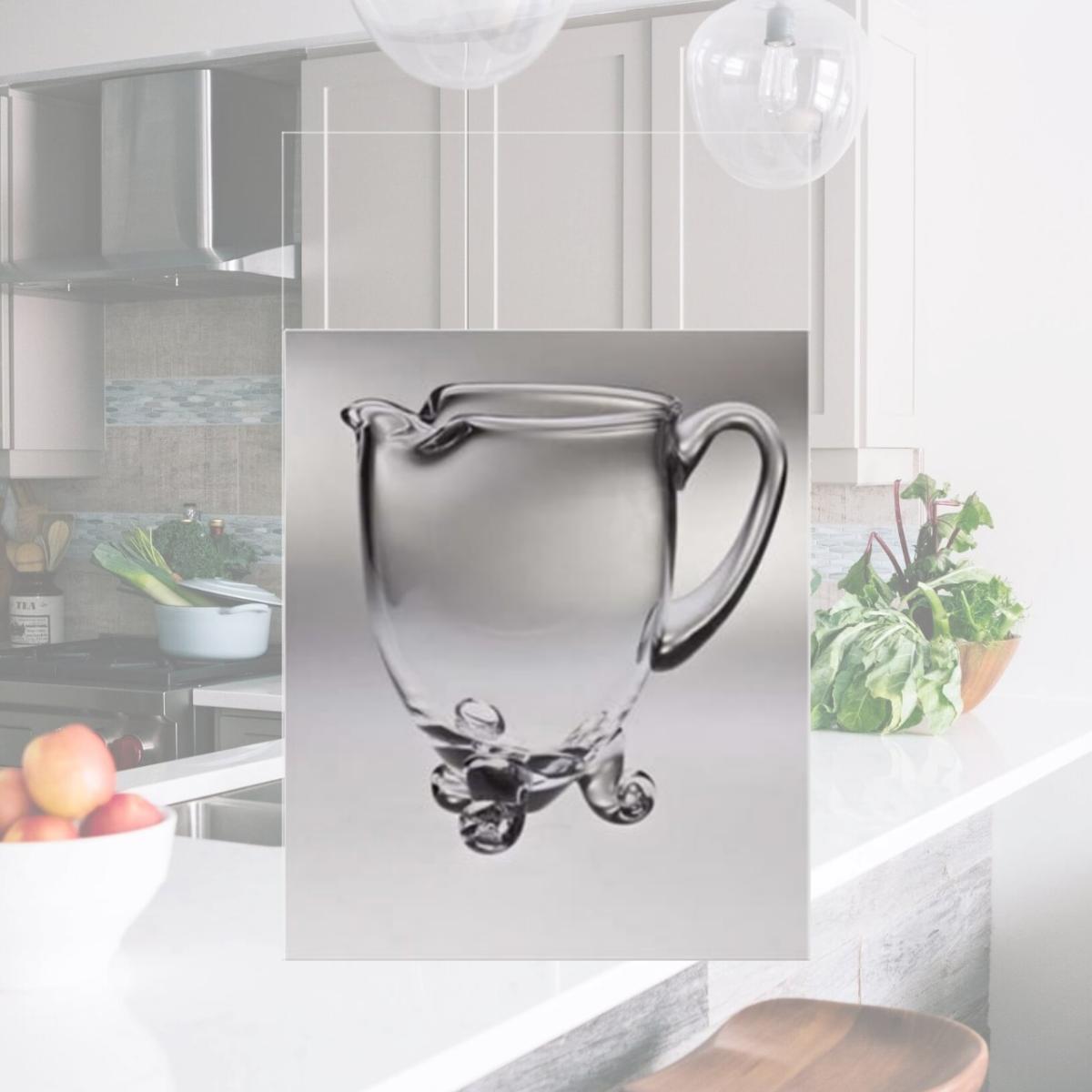 Picture of Majestic Gifts T-130 Classic Clear 26 oz. High Quality Glass Footed Pitcher