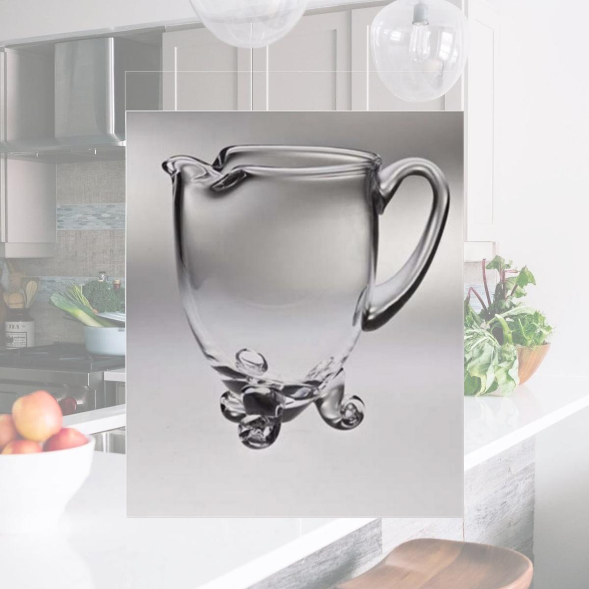 Picture of Majestic Gifts T-132 Classic Clear 63 oz. High Quality Glass Footed Pitcher