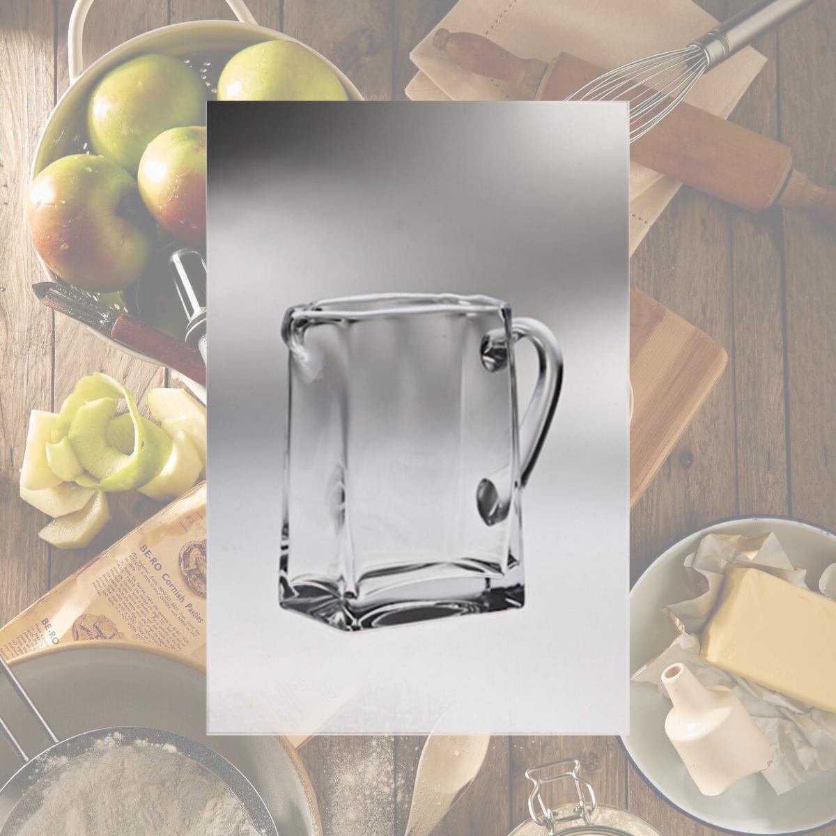 Picture of Majestic Gifts T-140 Classic Clear 32 oz. High Quality Glass Rectangular Pitcher