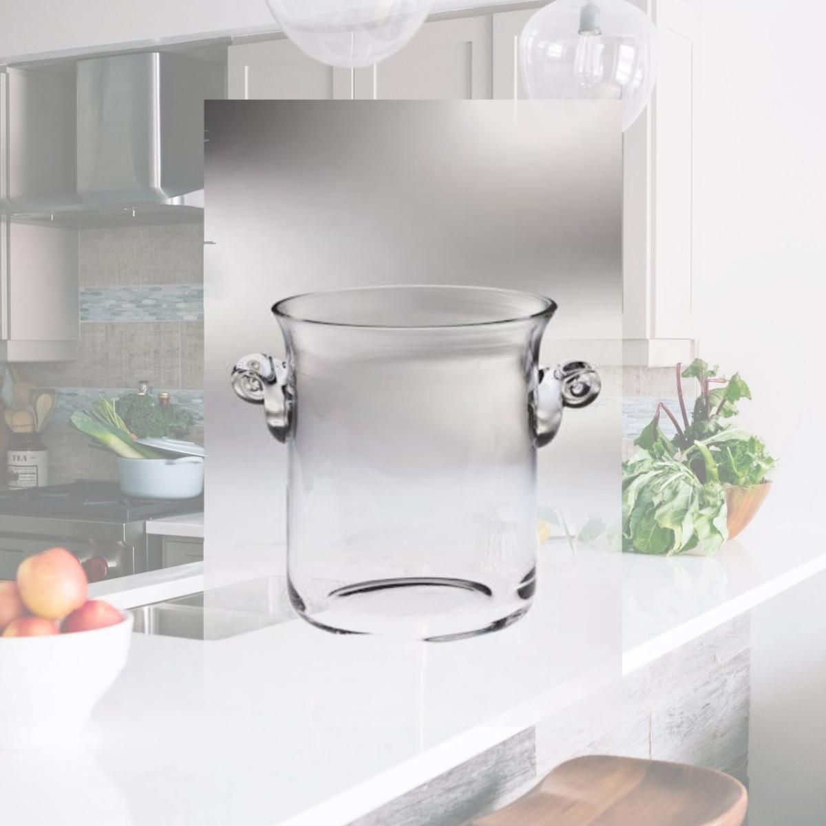 Picture of Majestic Gifts T-704 Classic Clear High Quality Glass imberly Ice Bucket
