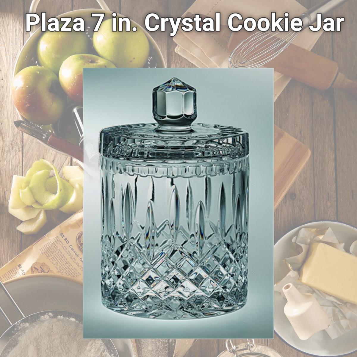 Picture of Majestic Gifts PL-130-7 Plaza 7 in. Crystal Cookie Jar