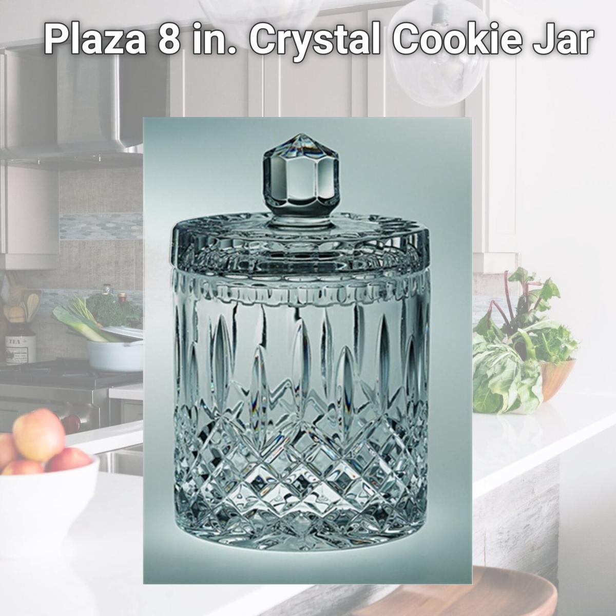 Picture of Majestic Gifts PL-130-8 Plaza 8 in. Crystal Cookie Jar