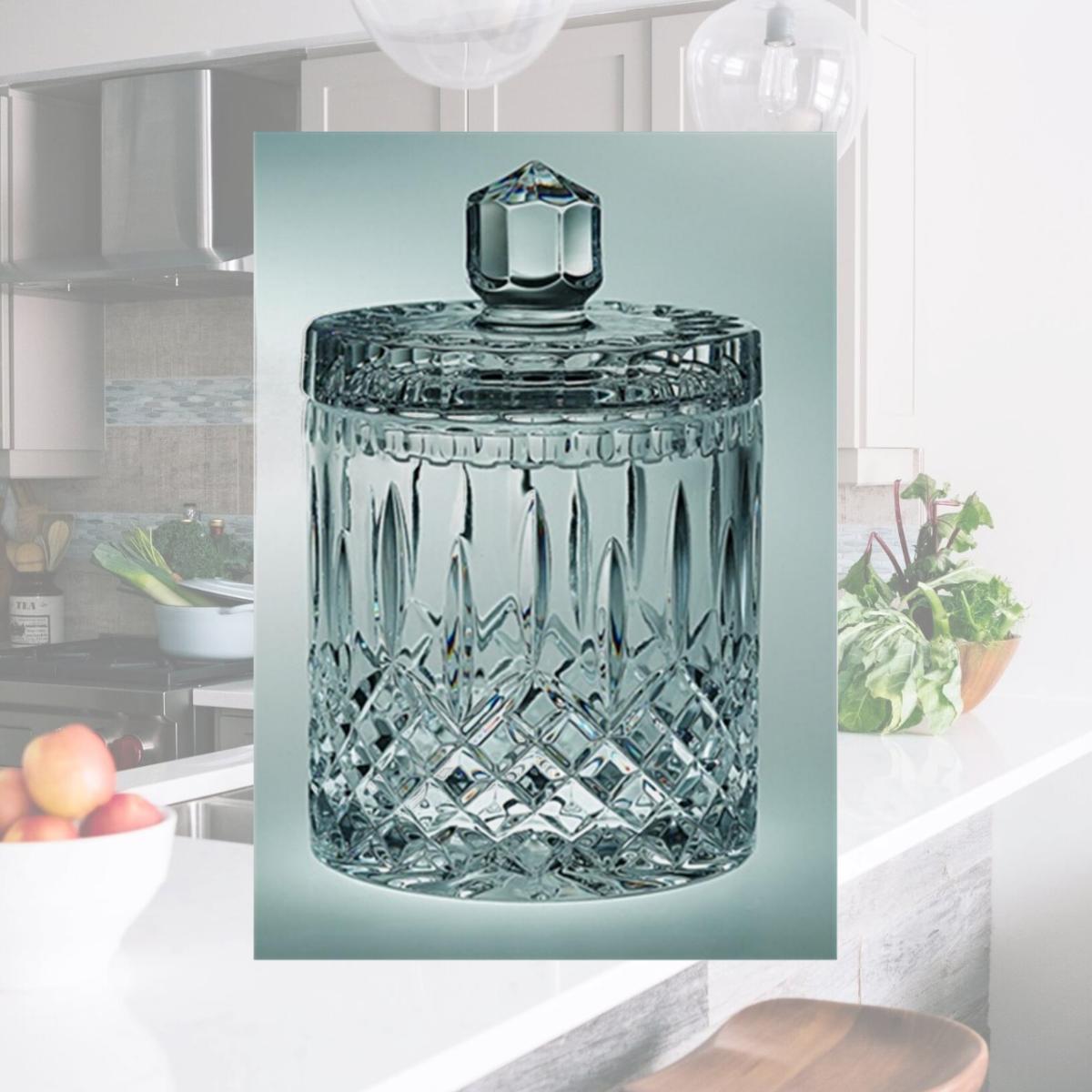 Picture of Majestic Gifts PL-130-8 Plaza 8 in. Crystal Cookie Jar