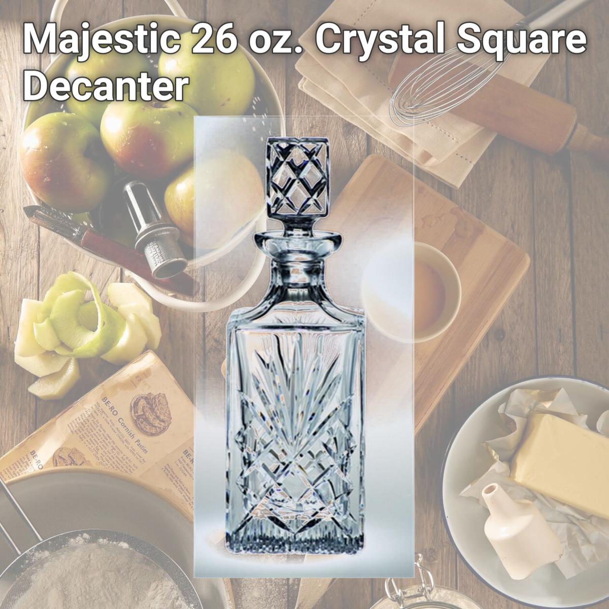 Picture of Majestic Gifts MA-153 Majestic 26 oz. Crystal Square Decanter