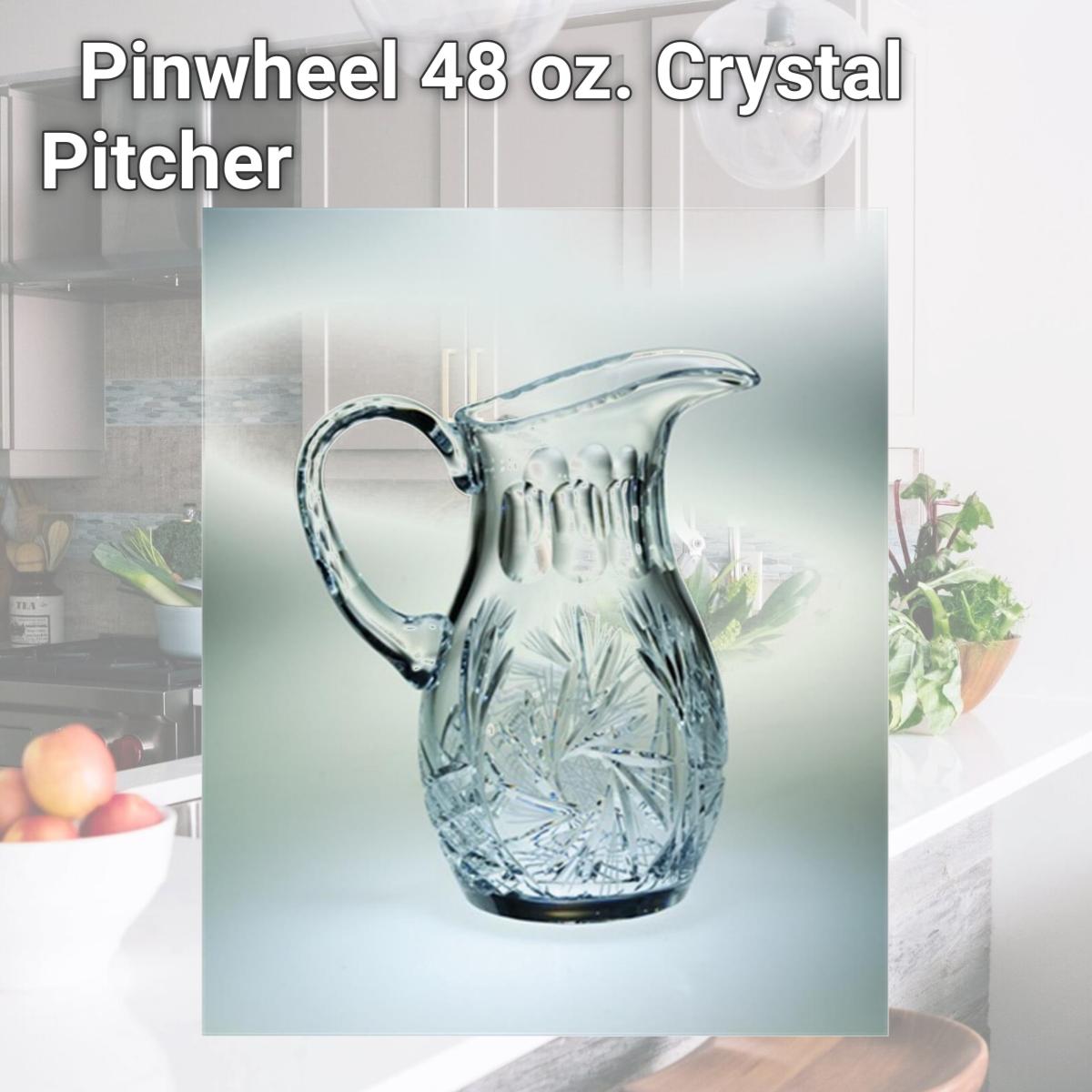 Picture of Majestic Gifts PW-162 Pinwheel 48 oz. Crystal Pitcher